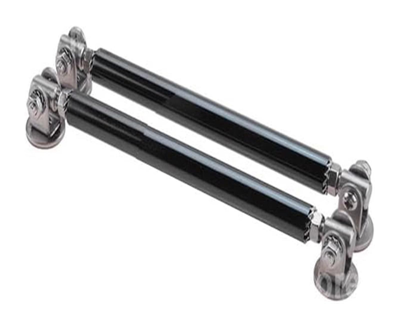 Auto Frontspoiler Lippe Universal Auto Splitter Stangen Racing Einstellbare Front Lip Unterstützung Tie Bar Kit Sparen Bohren Loch 75mm/100mm/150mm/200mm(10CM Black) von AMBMREDPEV