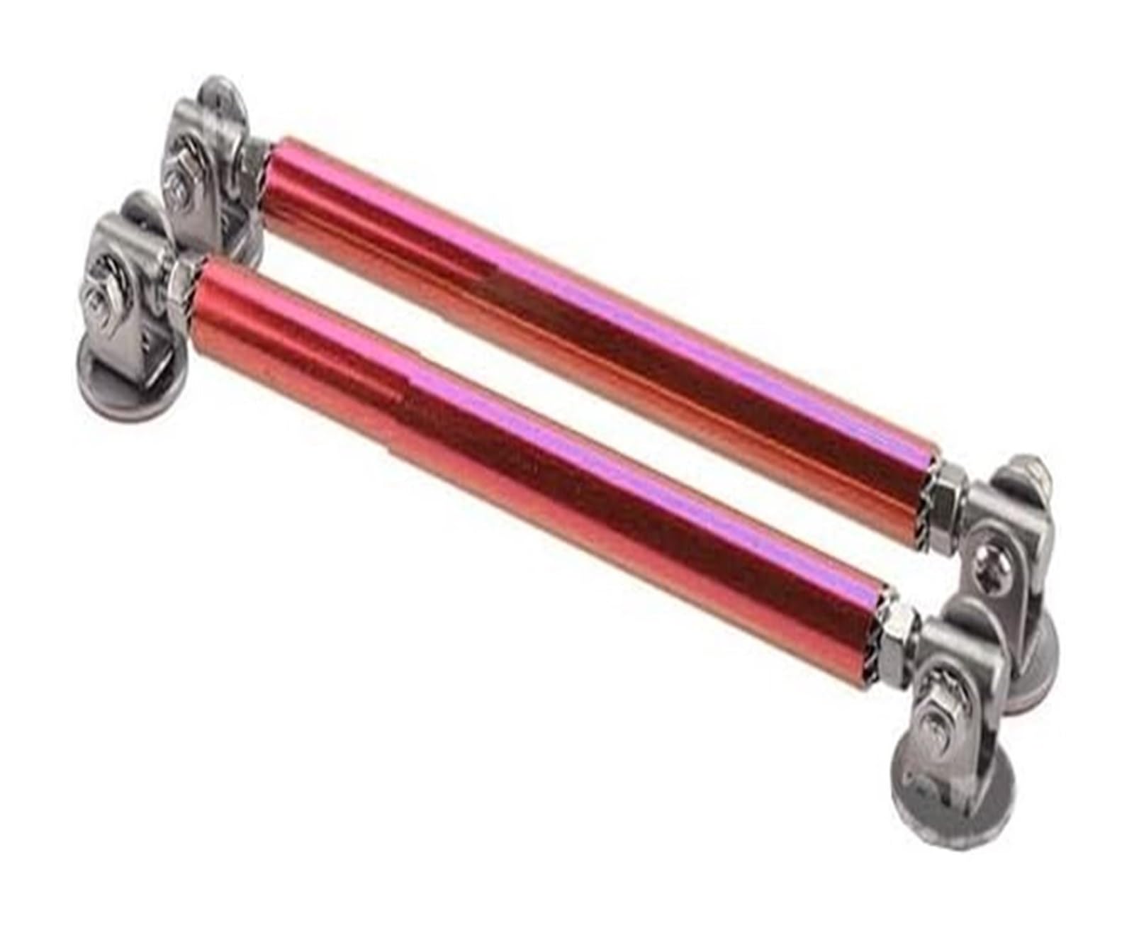 Auto Frontspoiler Lippe Universal Auto Splitter Stangen Racing Einstellbare Front Lip Unterstützung Tie Bar Kit Sparen Bohren Loch 75mm/100mm/150mm/200mm(10CM Red) von AMBMREDPEV