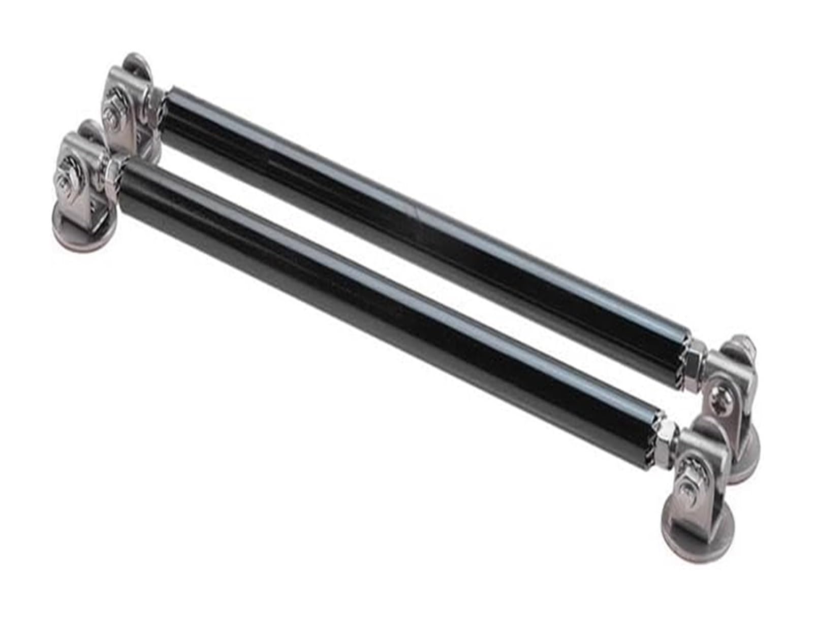 Auto Frontspoiler Lippe Universal Auto Splitter Stangen Racing Einstellbare Front Lip Unterstützung Tie Bar Kit Sparen Bohren Loch 75mm/100mm/150mm/200mm(15CM Black) von AMBMREDPEV