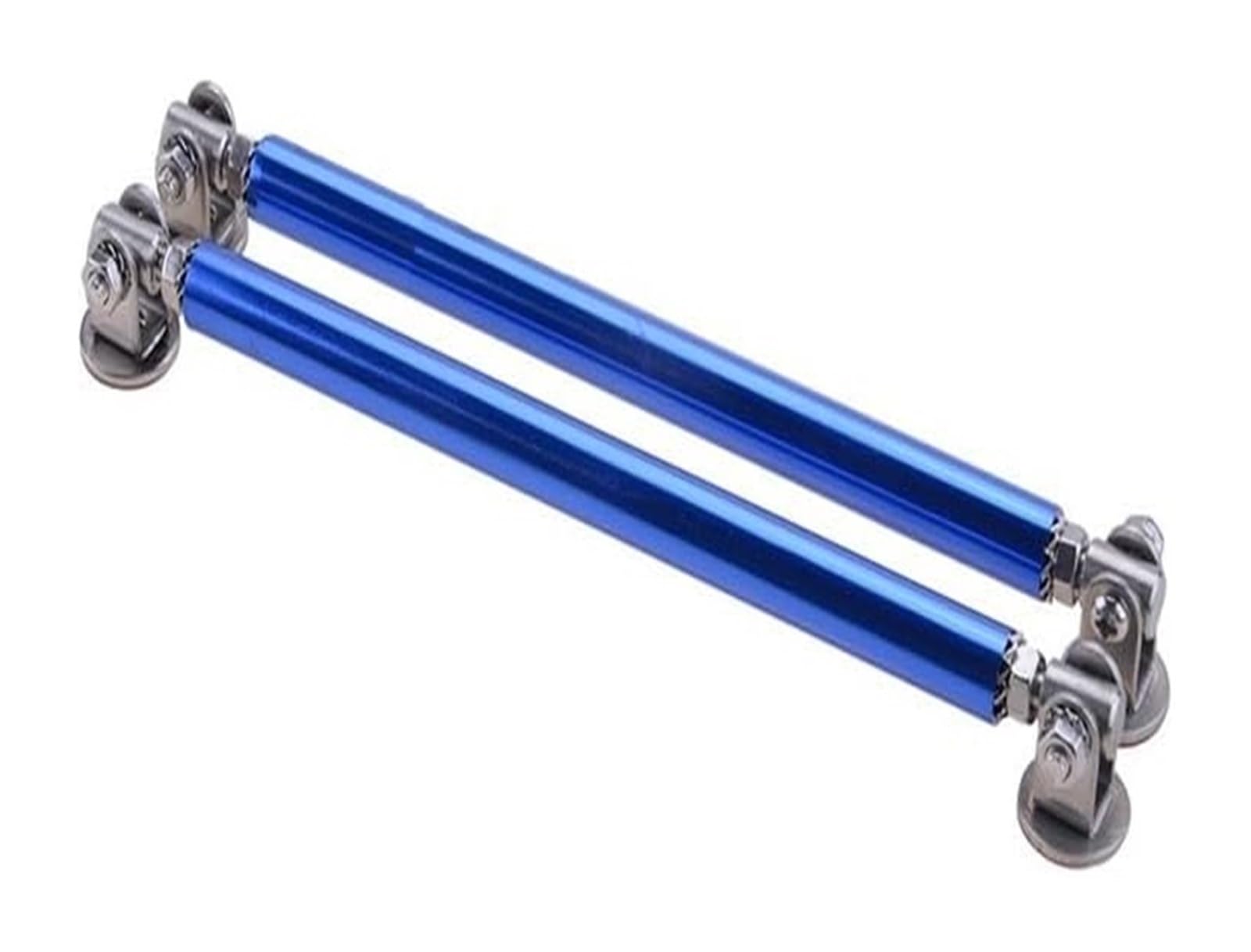 Auto Frontspoiler Lippe Universal Auto Splitter Stangen Racing Einstellbare Front Lip Unterstützung Tie Bar Kit Sparen Bohren Loch 75mm/100mm/150mm/200mm(15CM Blue) von AMBMREDPEV