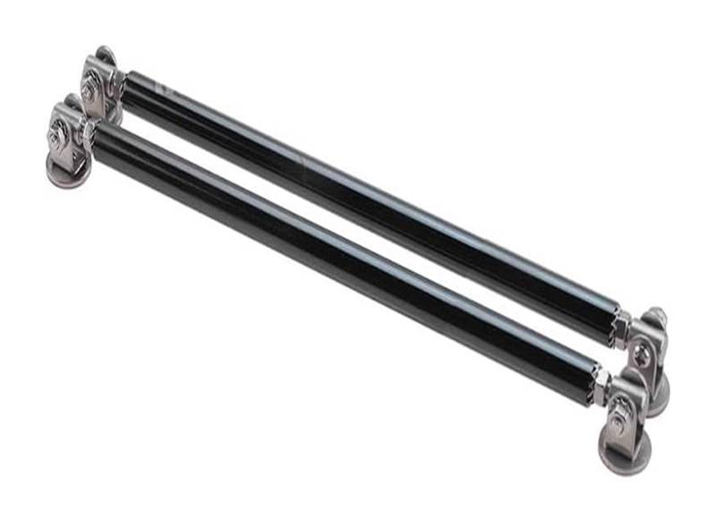 Auto Frontspoiler Lippe Universal Auto Splitter Stangen Racing Einstellbare Front Lip Unterstützung Tie Bar Kit Sparen Bohren Loch 75mm/100mm/150mm/200mm(20CM Black) von AMBMREDPEV