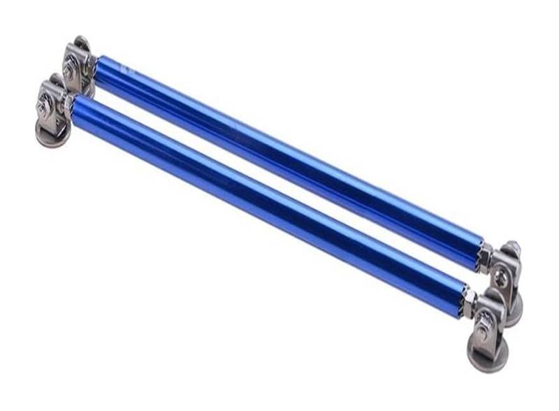 Auto Frontspoiler Lippe Universal Auto Splitter Stangen Racing Einstellbare Front Lip Unterstützung Tie Bar Kit Sparen Bohren Loch 75mm/100mm/150mm/200mm(20CM Blue) von AMBMREDPEV