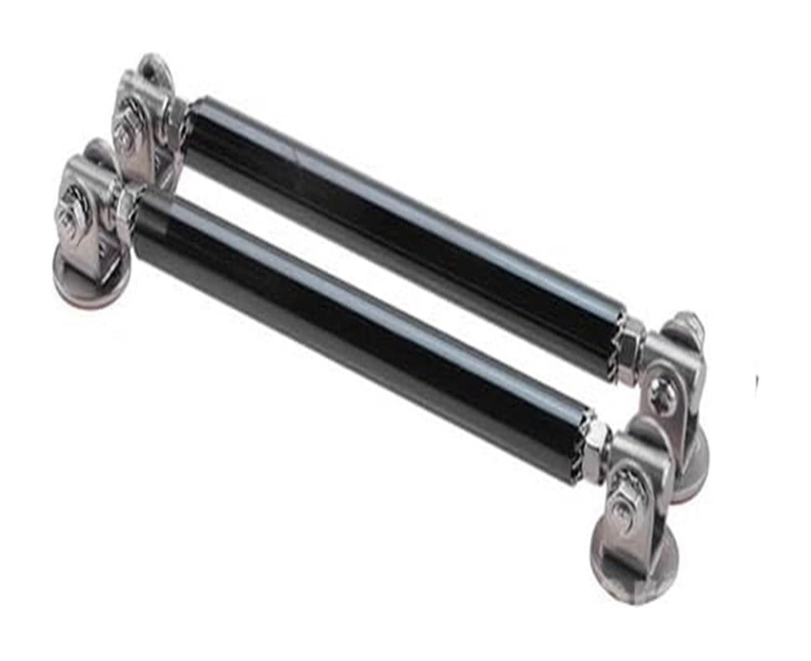Auto Frontspoiler Lippe Universal Auto Splitter Stangen Racing Einstellbare Front Lip Unterstützung Tie Bar Kit Sparen Bohren Loch 75mm/100mm/150mm/200mm(7.5CM Black) von AMBMREDPEV