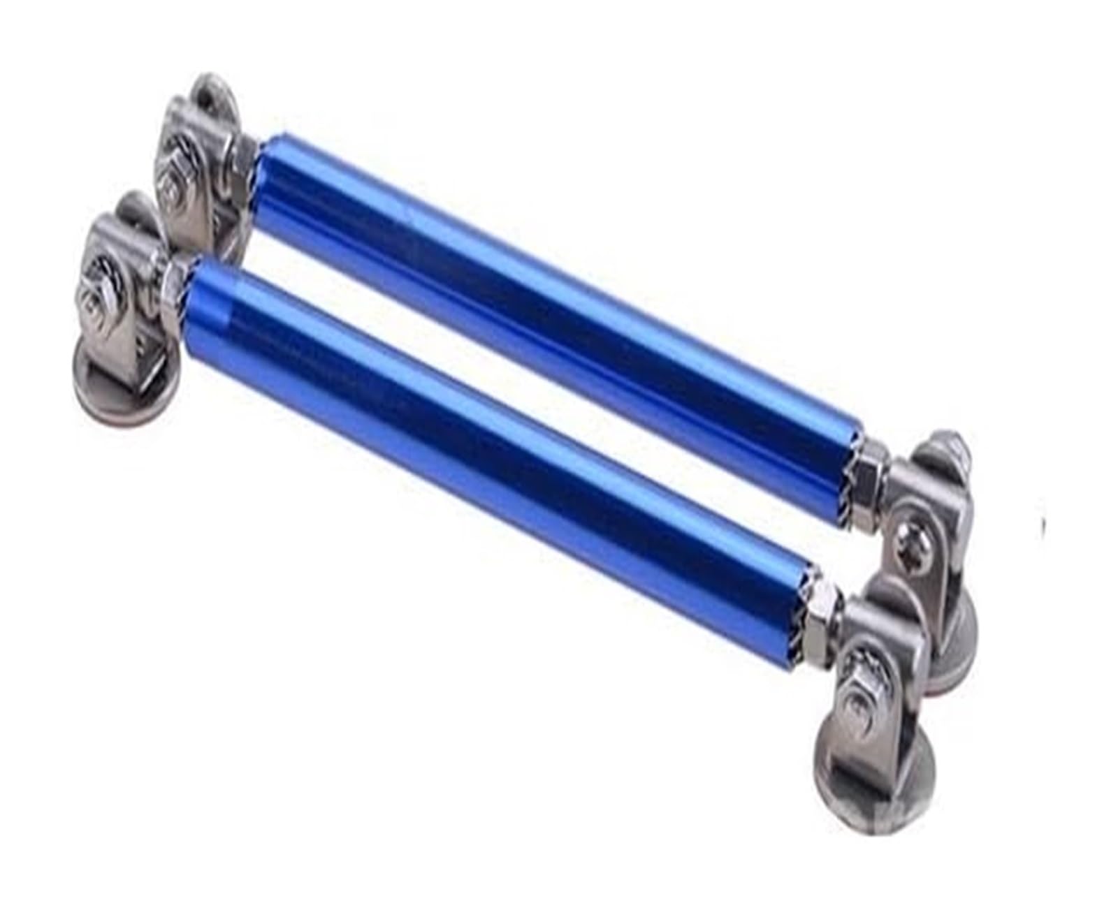 Auto Frontspoiler Lippe Universal Auto Splitter Stangen Racing Einstellbare Front Lip Unterstützung Tie Bar Kit Sparen Bohren Loch 75mm/100mm/150mm/200mm(7.5CM Blue) von AMBMREDPEV