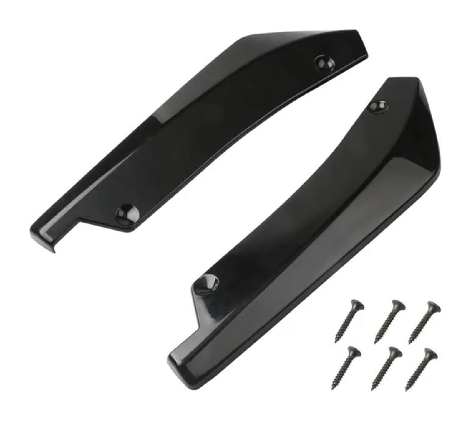 Auto Frontspoiler Lippe Universal Auto Vorne Hinten Stoßstange Streifen Lip Spoiler Diffusor Splitter Scratch Protector Seite Rock Verlängerung Winglets(Schwarz) von AMBMREDPEV