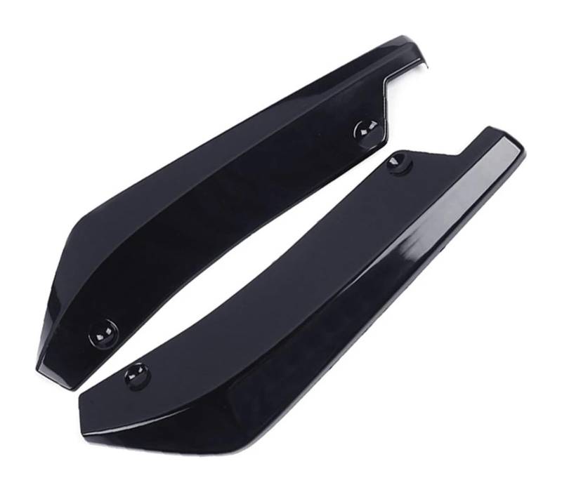 Auto Frontspoiler Lippe Universal Auto Vorne Hinten Stoßstange Streifen Lip Spoiler Diffusor Splitter Scratch Protector Winglets Seite Rock Verlängerung Frontspoiler(Schwarz) von AMBMREDPEV