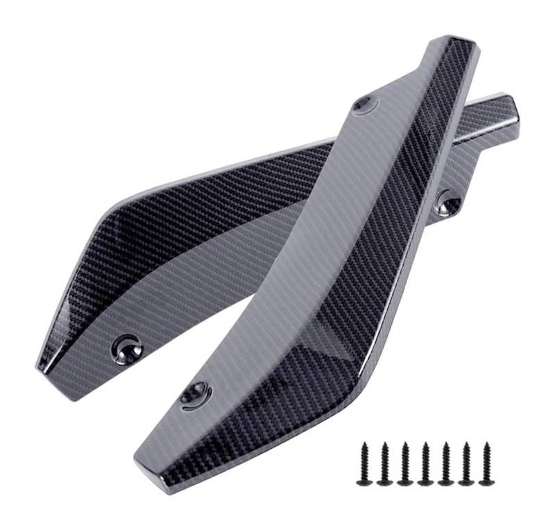 Auto Frontspoiler Lippe Universal Auto Vorne Hinten Stoßstange Streifen Lip Verlängerung Spoiler Diffusor Splitter Kratzschutz Winglets Seite Rock Seite Schritt Rock(Carbon Fiber) von AMBMREDPEV