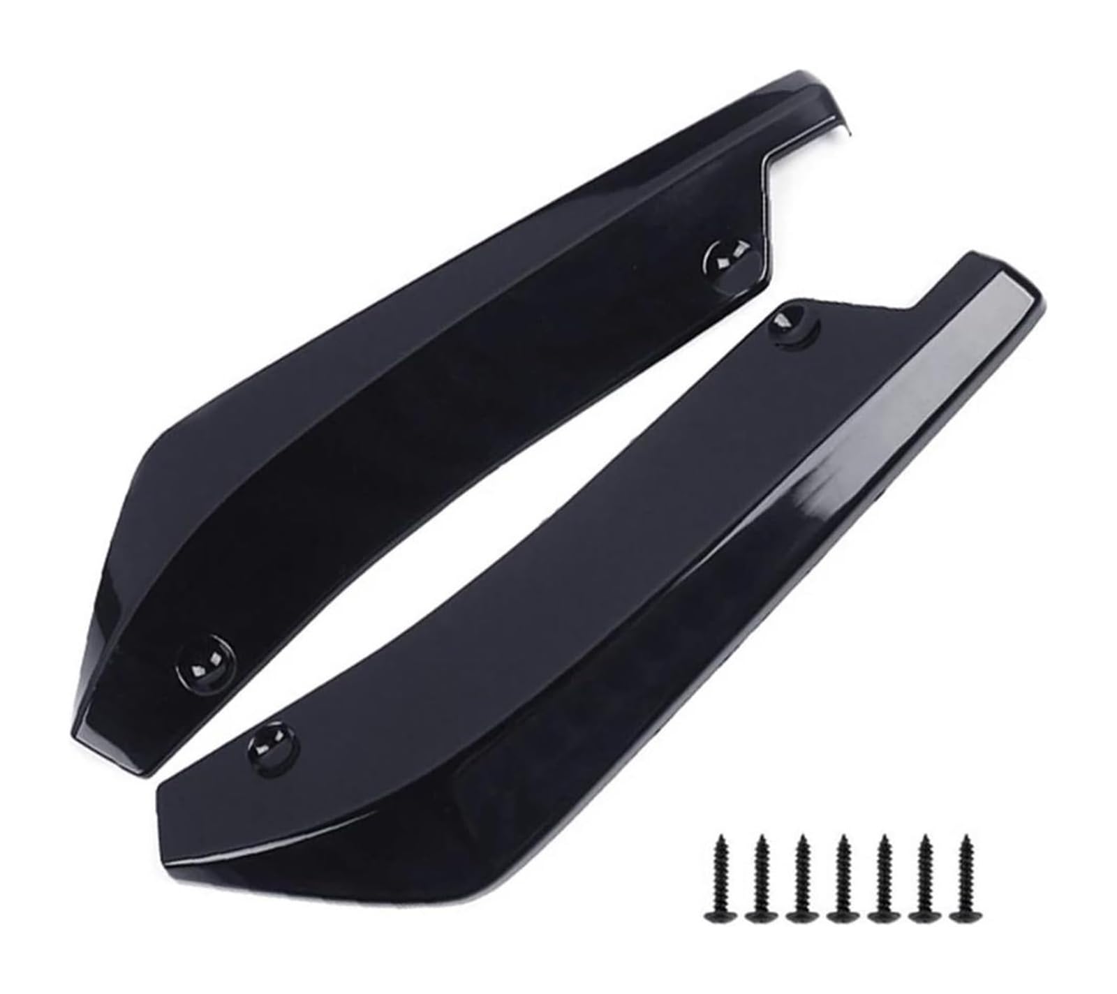 Auto Frontspoiler Lippe Universal Auto Vorne Hinten Stoßstange Streifen Lip Verlängerung Spoiler Diffusor Splitter Kratzschutz Winglets Seite Rock Seite Schritt Rock(Schwarz) von AMBMREDPEV