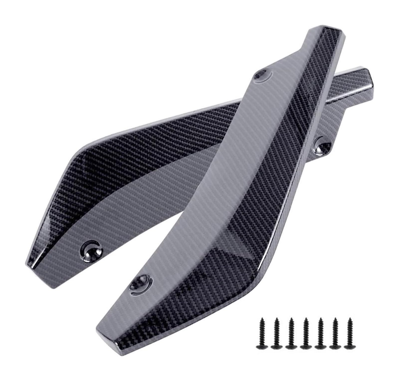 Auto Frontspoiler Lippe Universal Auto Vorne Hinten Stoßstange Streifen Lip Verlängerung Spoiler Diffusor Splitter Scratch Protector Winglets Seite Rock(Carbon Fiber) von AMBMREDPEV