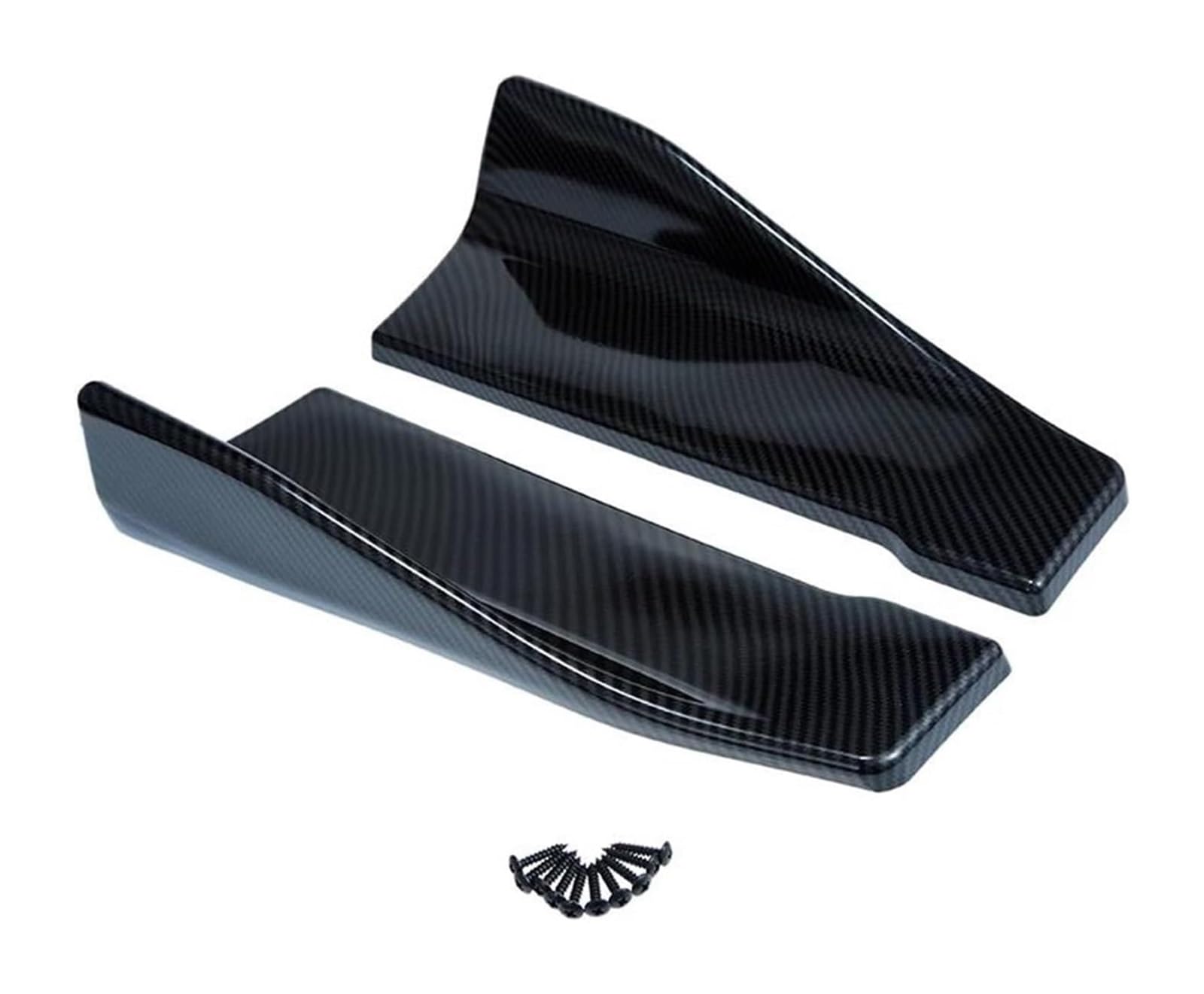 Auto Frontspoiler Lippe Universal Schutz Zierleisten Styling Auto Spoiler Seitliche Frontschürze Hinten Seite Rock Lip Rocker Flügel Seite Schritt Rock(Carbon) von AMBMREDPEV
