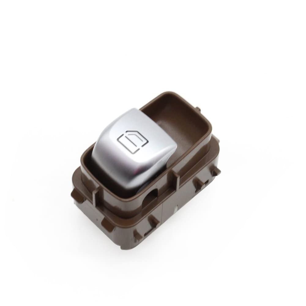 Fensterheber Schalter Knopf Für B&enz C E GLC CLS Klasse W205 W253 W213 W257 C200 C200 C300 GLC260 Auto Power Elektrischer Fensterheberschalter 205905681(Brown1) von AMBMREDPEV