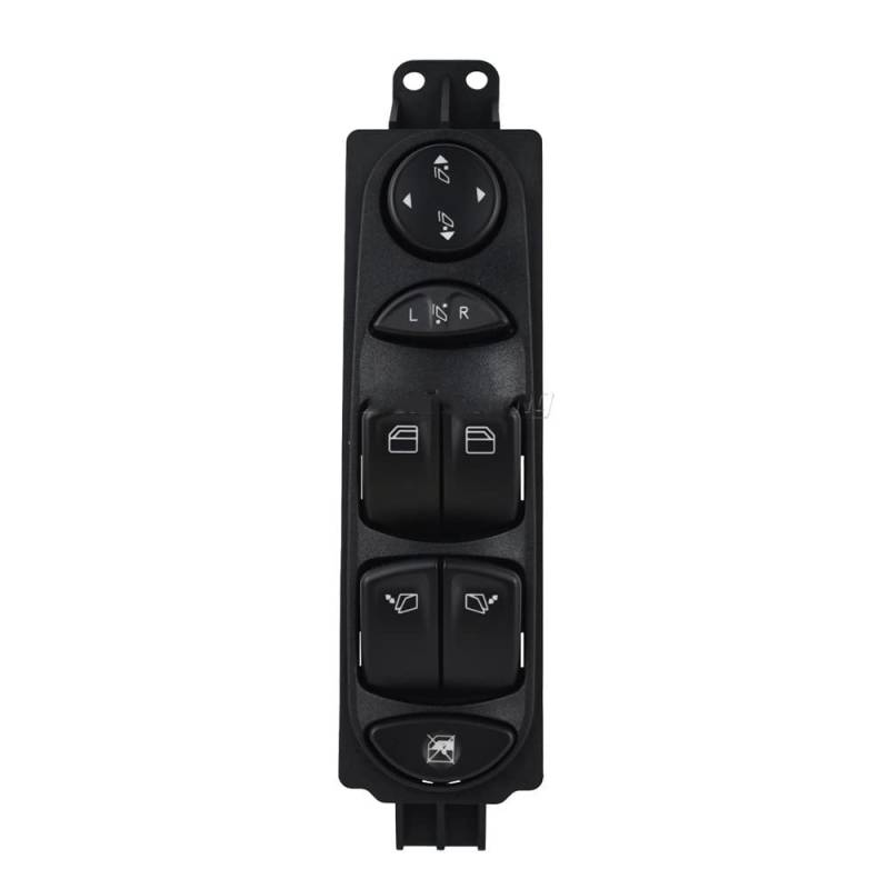Fensterheber Schalter Knopf Für B&enz Viano Vito W639 Master Electric Power Window Control Switch A6395451313 Auto Schwarzer Fensterverriegelungsknopf von AMBMREDPEV