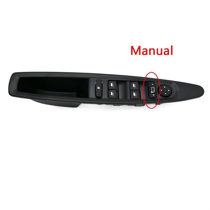 Fensterheber Schalter Knopf Für C&itroen C4 2004-2010 Elektrischer Fensterheberschalter Autofensterheberschalter(Manual Rearview) von AMBMREDPEV