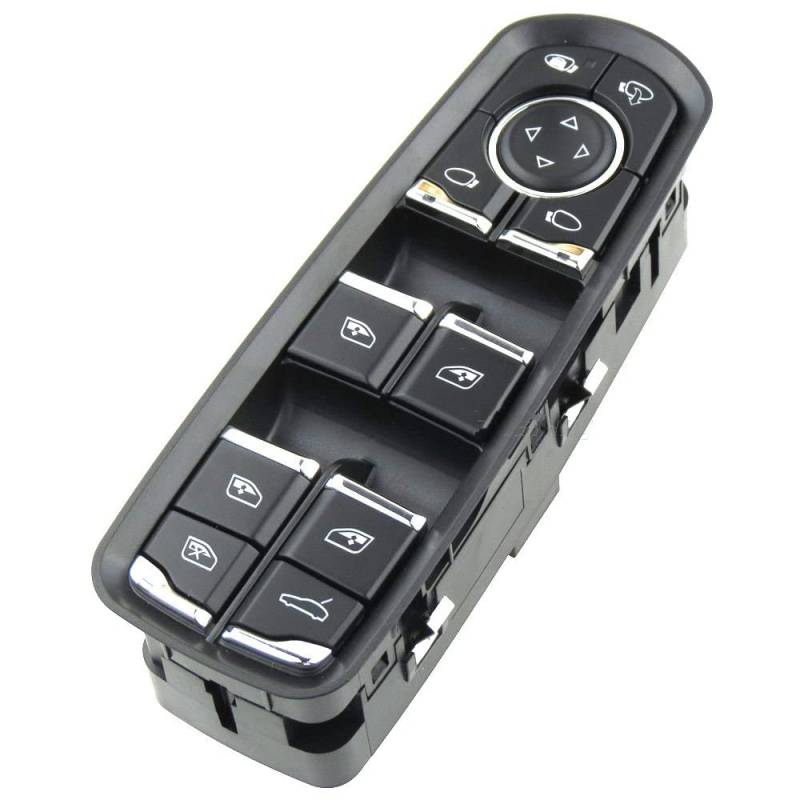 Fensterheber Schalter Knopf Für P&orsche Cayenne Macan Panamera 2011-2017 Hauptschalter Für Elektrische Fensterheber Vorn Links(Logo with window) von AMBMREDPEV