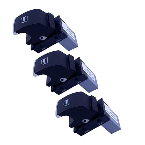 Fensterheber Schalter Knopf Für T&iguan 5. 2006-2018 Elektrischer Fensterheberschalter Chrom 5ND 959 857 5ND 959 855(3pcs) von AMBMREDPEV