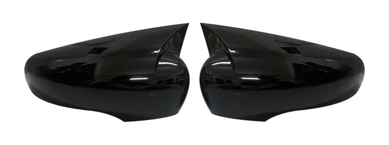 Seitenspiegel Abdeckkappen Für Clio 4 Mk4 Für Z&oe Für Captur 2012-2019 Rückspiegel Glänzend Schwarz Carbon Look Auto Seitentürgehäuse Außenspiegel Abdeckkappe(Glossy Black) von AMBMREDPEV