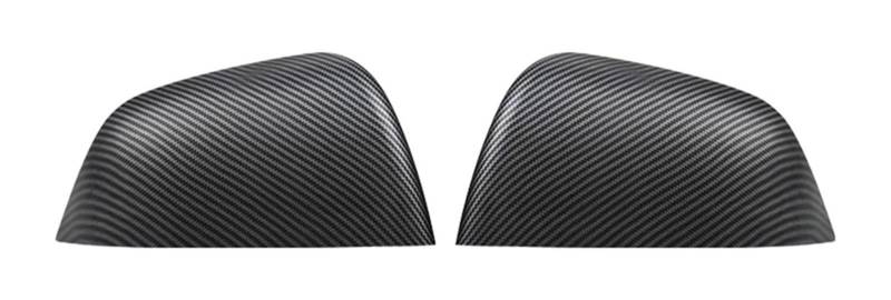 Seitenspiegel Abdeckkappen Für Model 3 Für Model Y Außenspiegel Abdeckkappe Kohlefaser Autopaste Seitentür Auto Außen ABS Rückspiegel(3 Matt Carbon Fiber) von AMBMREDPEV