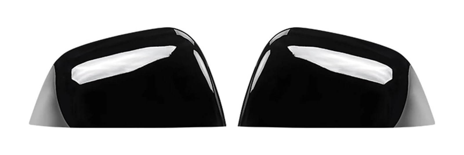 Seitenspiegel Abdeckkappen Für Model 3 Für Model Y Außenspiegel Abdeckkappe Kohlefaser Autopaste Seitentür Auto Außen ABS Rückspiegel(3 Paint Black) von AMBMREDPEV