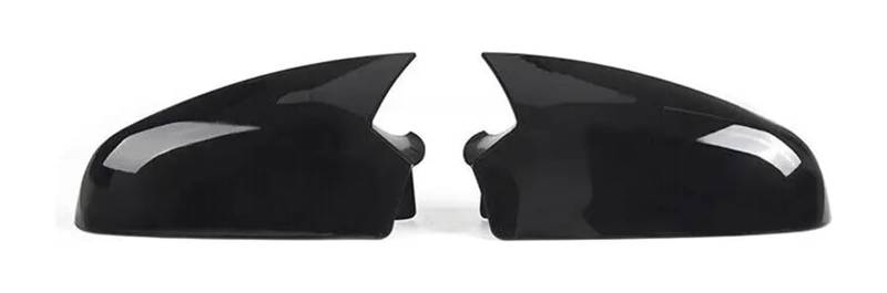 Seitenspiegel Abdeckkappen Für O&pel Für Vauxhall Für Astra H MK5 2004-2009 J MK6 2010-2013 Außenspiegel-Abdeckkappe Auto-Rückspiegel-Aufkleber Seitenaußentürgehäuseverkleidung(H Gloss Black) von AMBMREDPEV