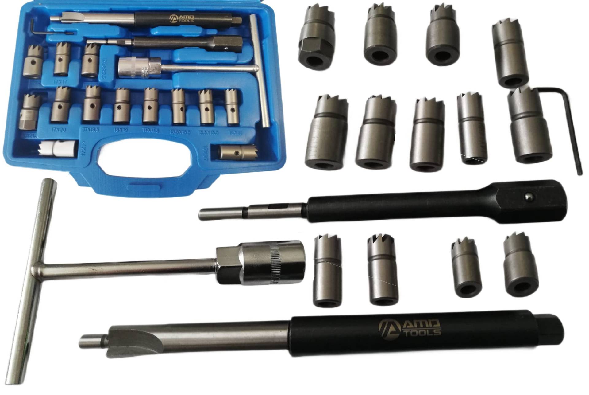 AMD TOOLS 17tlg Diesel Injektoren Injektor Fräser Dichtflächen Satz Dichtsitz Werkzeug KIT AMD TOOLS 17tlg Diesel Injektoren Injektor Fräser Dichtflächen Satz Dichtsitz Werkzeug KIT von AMD TOOLS
