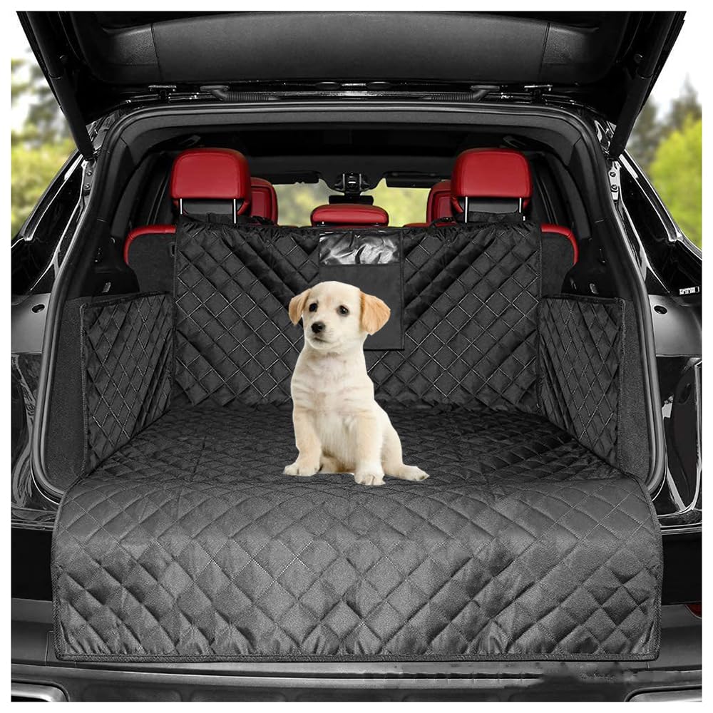AMENAS Kofferraumschutz Hund, für BMW 3er 2012–2019 [F31] [Touring] Kofferraumdecke mit Ladekantenschutz und Seitenschutz, Wasserabweisend Pflegeleicht von AMENAS