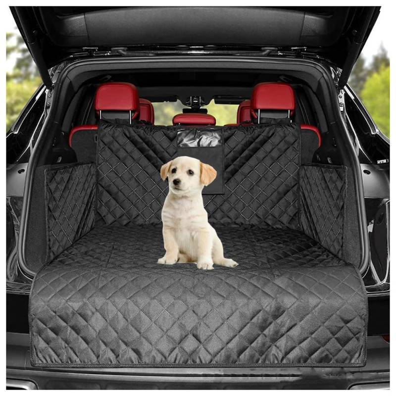 AMENAS Kofferraumschutz Hund, für Opel Adam 2013-2019 Kofferraumdecke mit Ladekantenschutz und Seitenschutz, Wasserabweisend Pflegeleicht von AMENAS