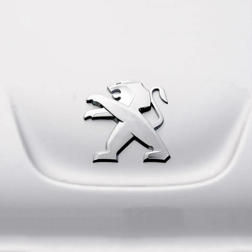 Auto-Emblem-Aufkleber für den vorderen Kofferraum, für Peugeot 308 408 2010-2023 Körper-Emblem-Abzeichen-Aufkleber, Fahrzeug-Auto-Tuning-Emblem,308 16-23 von AMENAS