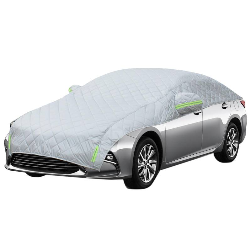Halbe Autoabdeckung für Ben-z C Classe W206 2022 2023 - Wasserdicht Auto Halbgarage - Auto Abdeckplane für Winter Sommer - Outdoor Autoplane Schutzhülle UV-Schutz Schneeschutz,A von AMGASMG