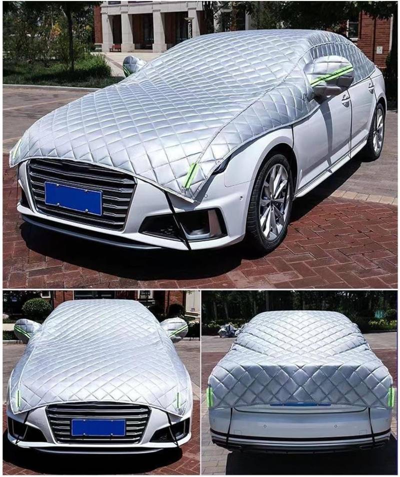 Halbe Autoabdeckung für Ben-z C Classe W206 2022 2023 - Wasserdicht Auto Halbgarage - Auto Abdeckplane für Winter Sommer - Outdoor Autoplane Schutzhülle UV-Schutz Schneeschutz,C von AMGASMG