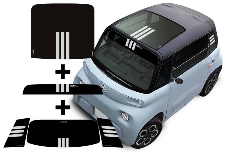 AMI-GO.CLUB Sonnenschutz-Set für Autos, Grau, Vinyl, Auto, VEHICLE_INTERIOR_SHADE von AMI-GO.CLUB