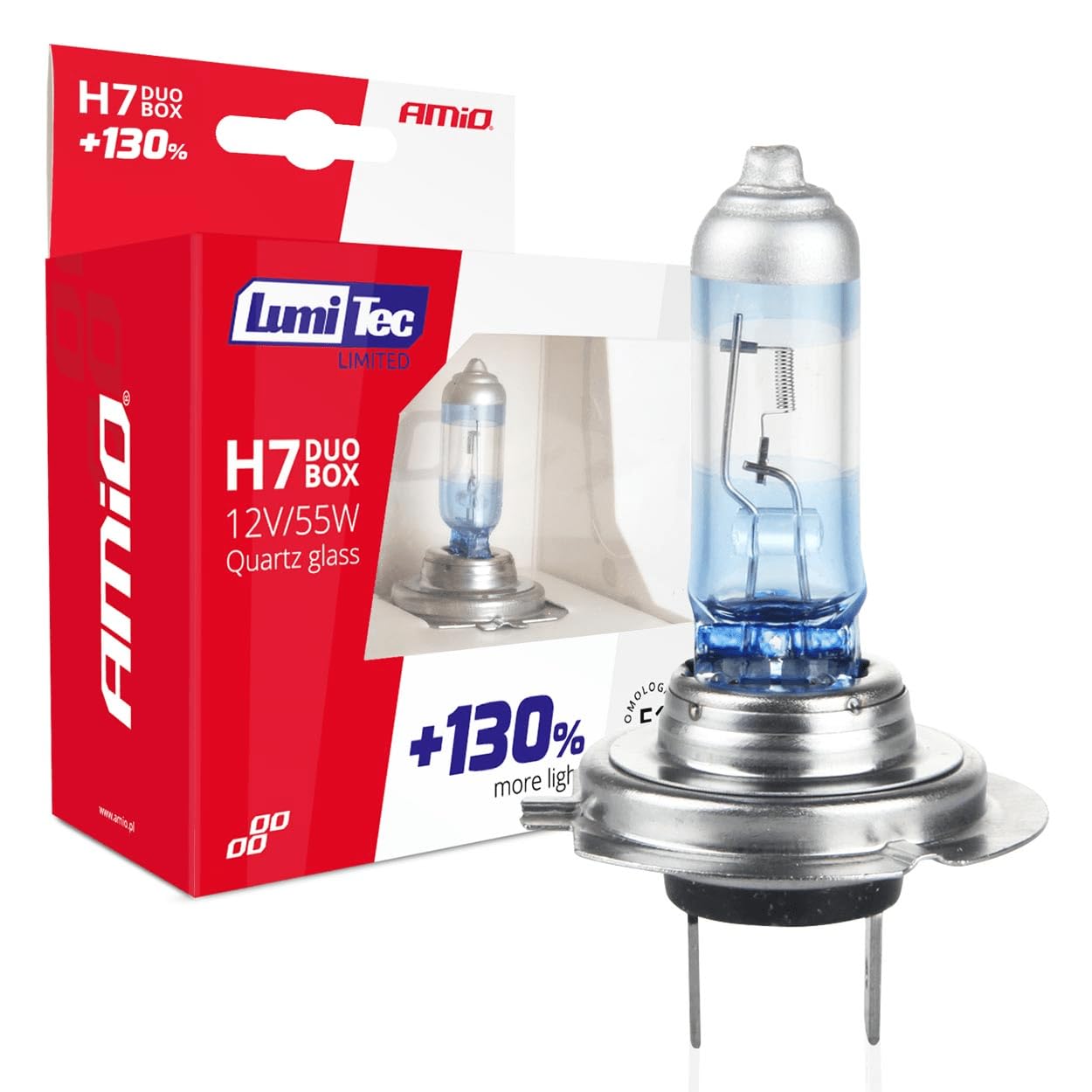 2x AMiO H7 Glühlampe Fernscheinwerfer 55W 4300K PX26d Fernlicht Halogen Birne 01406 2x AMiO H7 Glühlampe Fernscheinwerfer 55W 4300K PX26d Fernlicht Halogen Birne 01406 von AMIO