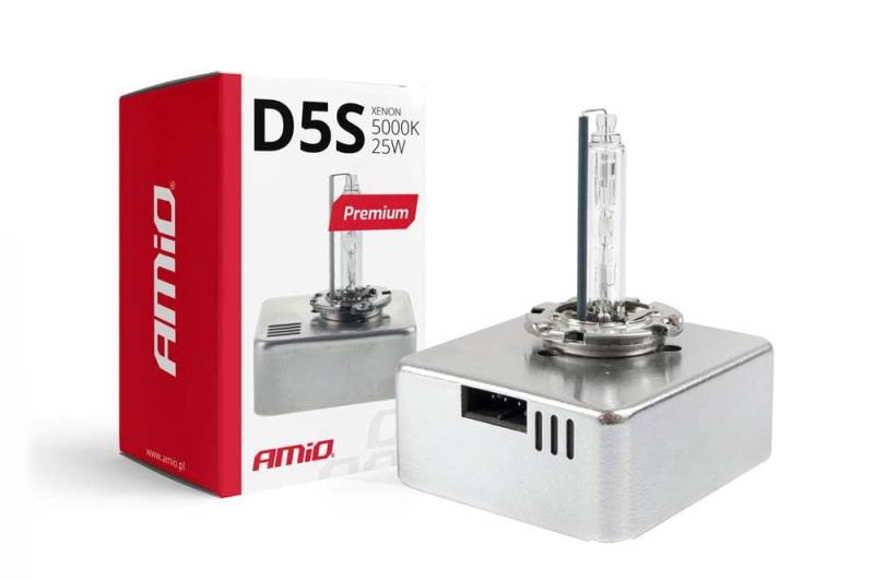Amio Xenon-Glühbirne, Premium-D5S, 5000 K von Amio