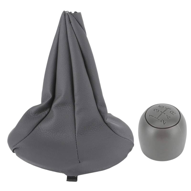 AMONIDA 5-Gang Schaltknauf Leder Schaltknauf Abdeckung für Panda 2003-2012 500 500C 2007-2013 von AMONIDA