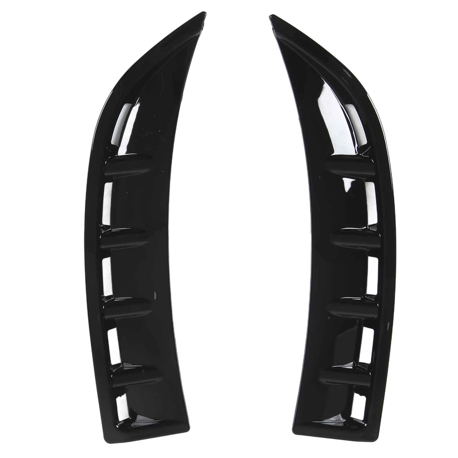Front Stoßstange Diffusor Flossen, Front Stoßstange Spoiler Canard Glänzend Schwarz Ersatz für Mercedes Benz CLA C118/X118 AMG-Line 2020 Front Stoßstange Diffusor Flossen, Front Stoßstange Spoiler Canard Glänzend Schwarz Ersatz für Mercedes Benz CLA C118/X118 AMG-Line 2020 von AMONIDA