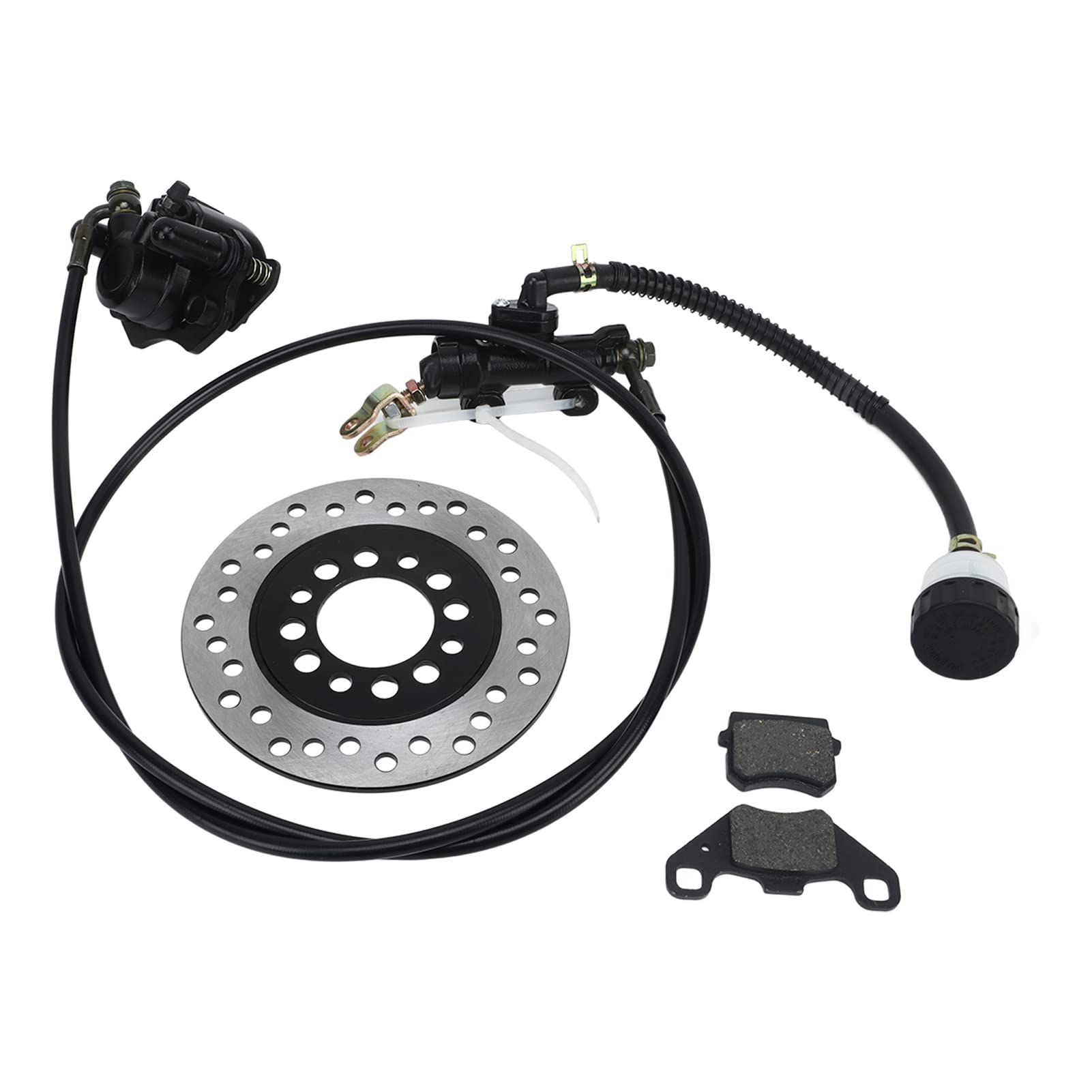 AMONIDA Hydraulisches Scheibenbremsen-Kit, Universeller Go-Kart-Scheibenbremssatz Bremsbelag für 50 cc Bis 250 cc Dirt Bike Quad ATV Go Kart AMONIDA Hydraulisches Scheibenbremsen-Kit, Universeller Go-Kart-Scheibenbremssatz Bremsbelag für 50 cc Bis 250 cc Dirt Bike Quad ATV Go Kart von AMONIDA
