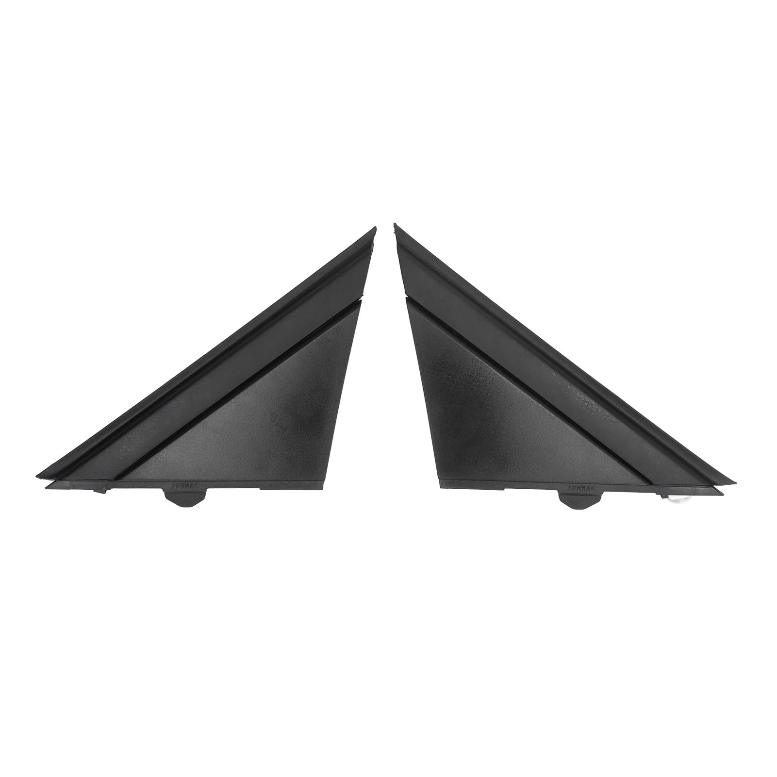 Paar Türspiegel-Flaggenabdeckung 1SH17KX7AA Links Rechts Schwarz Dekoration Ersatz für FIAT 500 201 (Schwarz) von AMONIDA