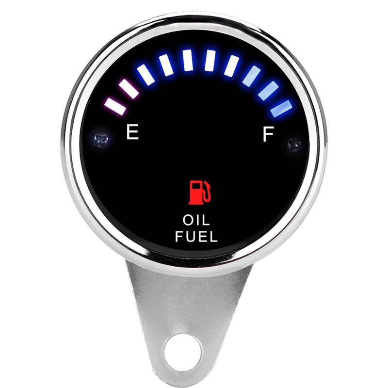 Tankanzeige, DC 12V Universal Motorrad Auto Tankanzeige LED Anzeige Elektrische Tankanzeige Elektronische Ölanzeige von AMONIDA