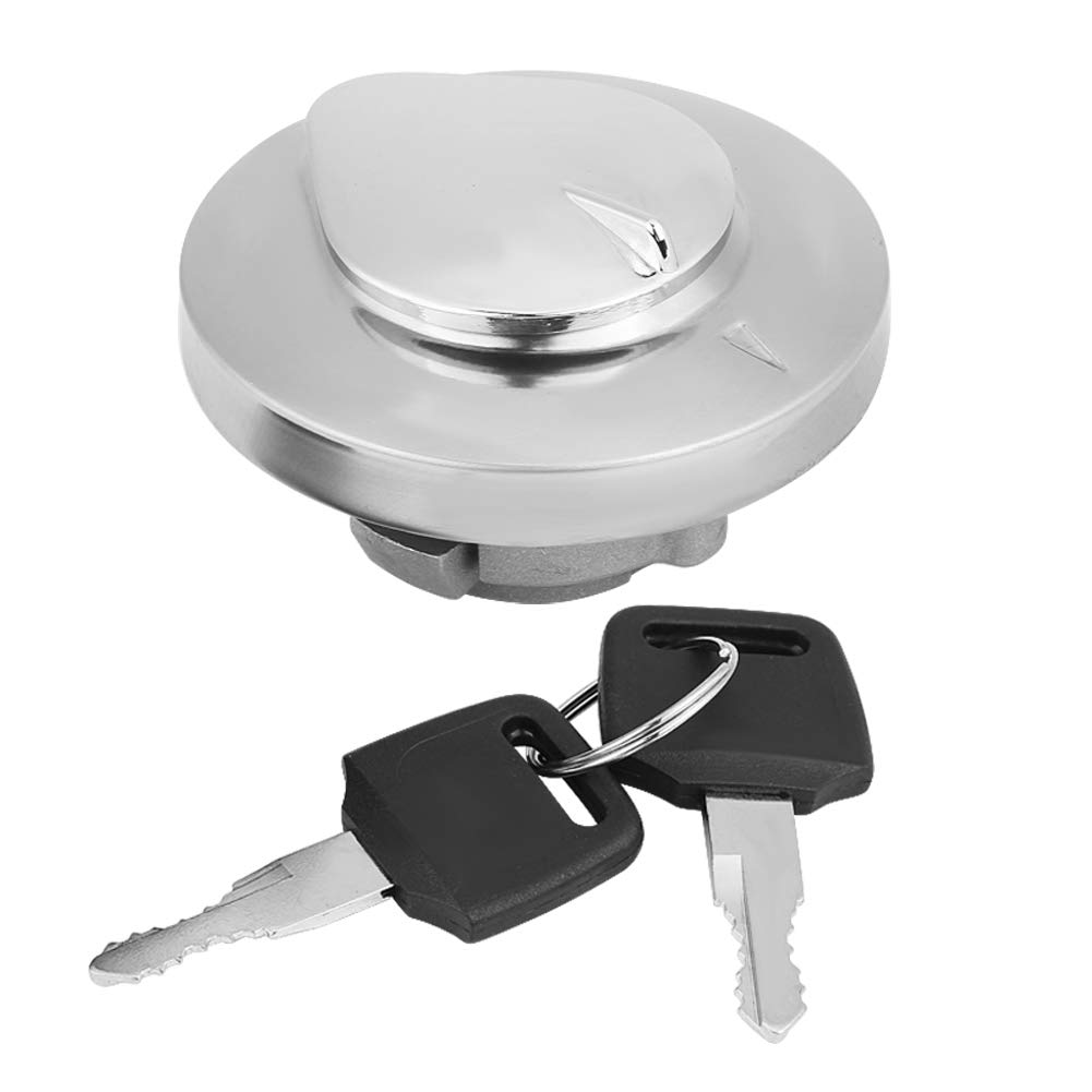 Tankdeckel, 2,8 X 1,6 Zoll Motorrad-Tankdeckel aus Legiertem Stahl mit 2 Schlüsseln, für Honda Shadow Spirit VT750 DC C2 VLX VT600 Tankdeckel, 2,8 X 1,6 Zoll Motorrad-Tankdeckel aus Legiertem Stahl mit 2 Schlüsseln, für Honda Shadow Spirit VT750 DC C2 VLX VT600 von AMONIDA