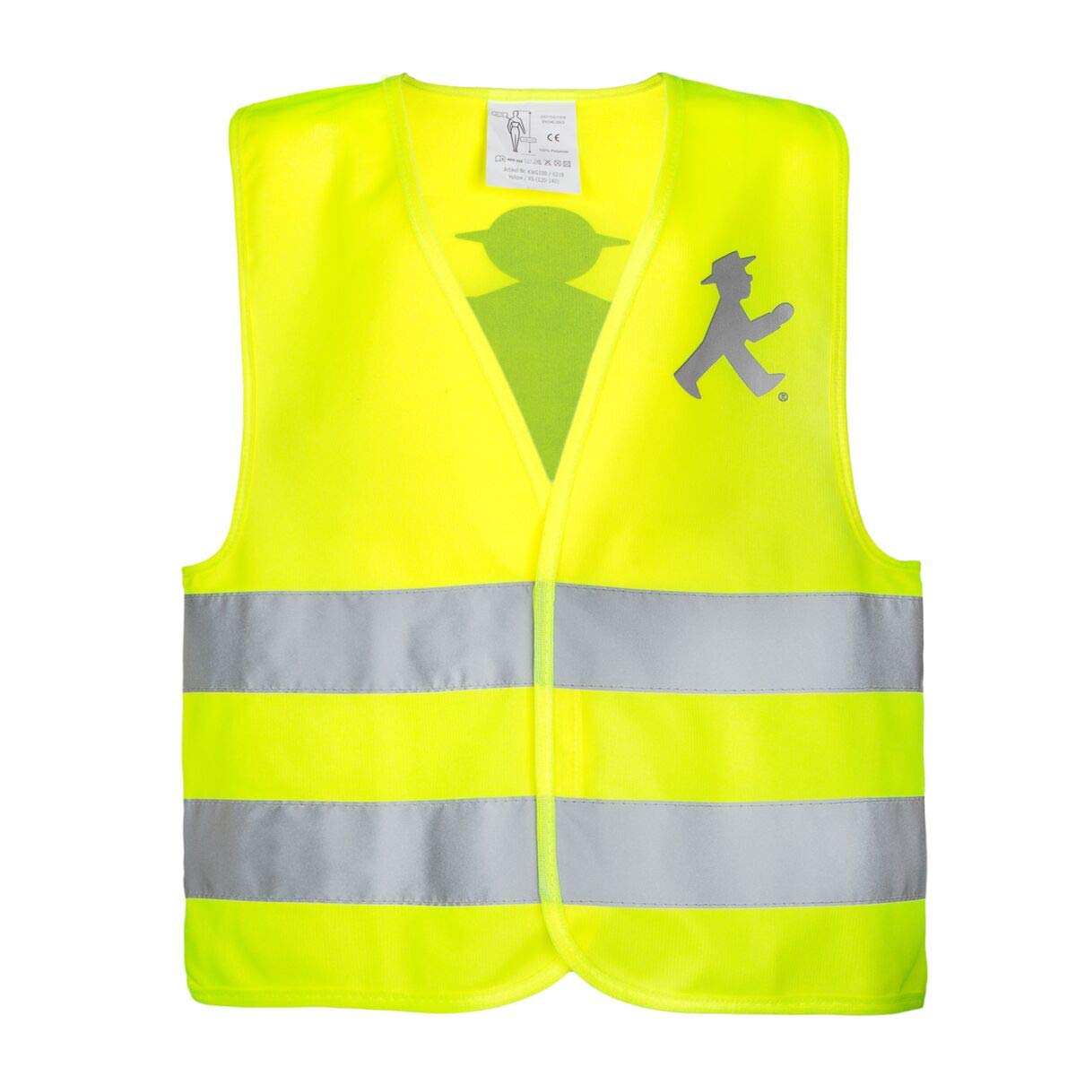 AMPELMANN Warnweste | LOTSE | EN ISO 20471 | Signal gelb | reflektierend | Sicherheitsweste | Straßenverkehr | Berlin | EU Norm (XL) von AMPELMANN