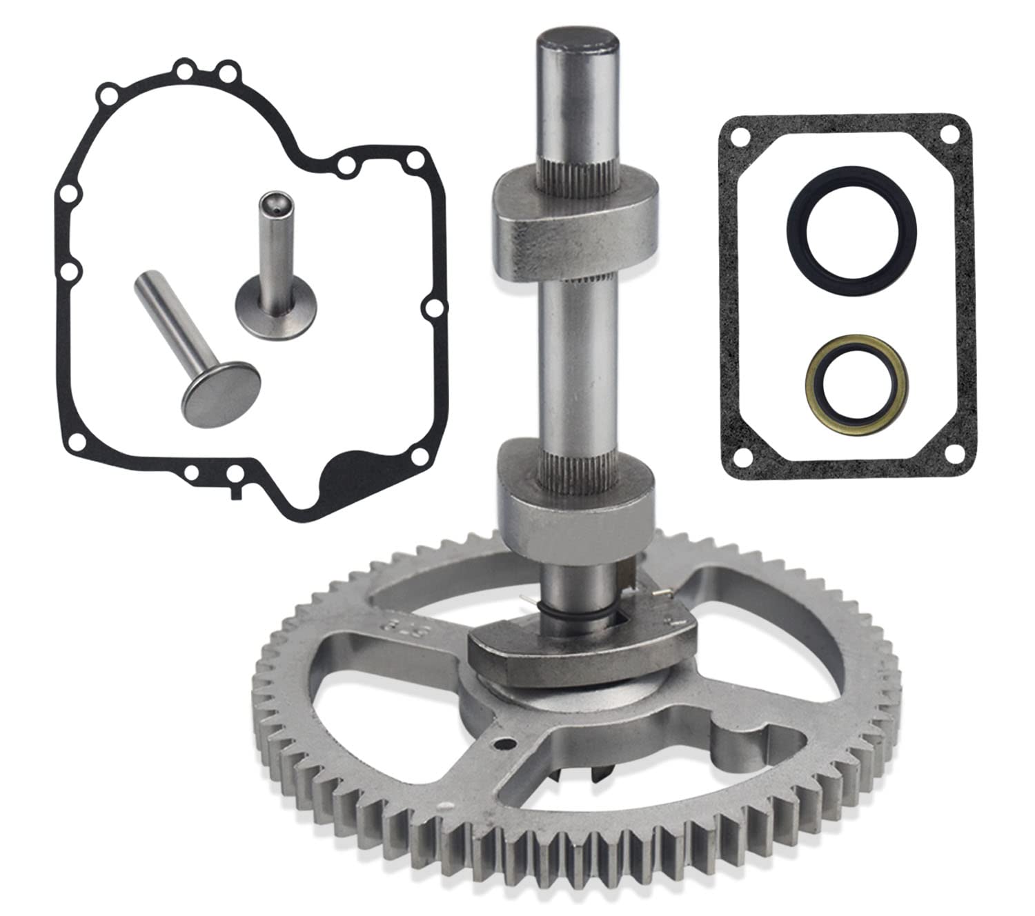 84005207 793880 Nockenwellen-Ersatzsatz – für BS 793583 792681 791942 795102 4-Takt-Kleinmotor Nockenwelle, mit 795387 Öldichtung, 697110 272475S Dichtungen, 690564 Ventilstößel 84005207 793880 Nockenwellen-Ersatzsatz – für BS 793583 792681 791942 795102 4-Takt-Kleinmotor Nockenwelle, mit 795387 Öldichtung, 697110 272475S Dichtungen, 690564 Ventilstößel von AMTHKNO