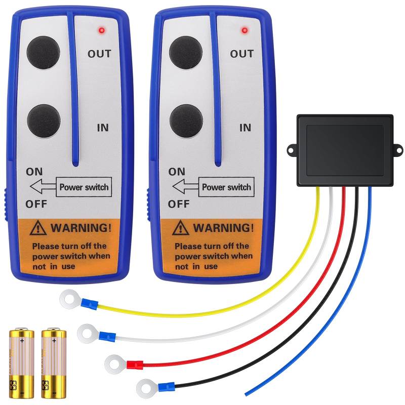 AMTOVL Fernbedienung für seilwinde 12V bis zu 30 m Seilwinde Fernschalter für Jeep ATV SUV von AMTOVL