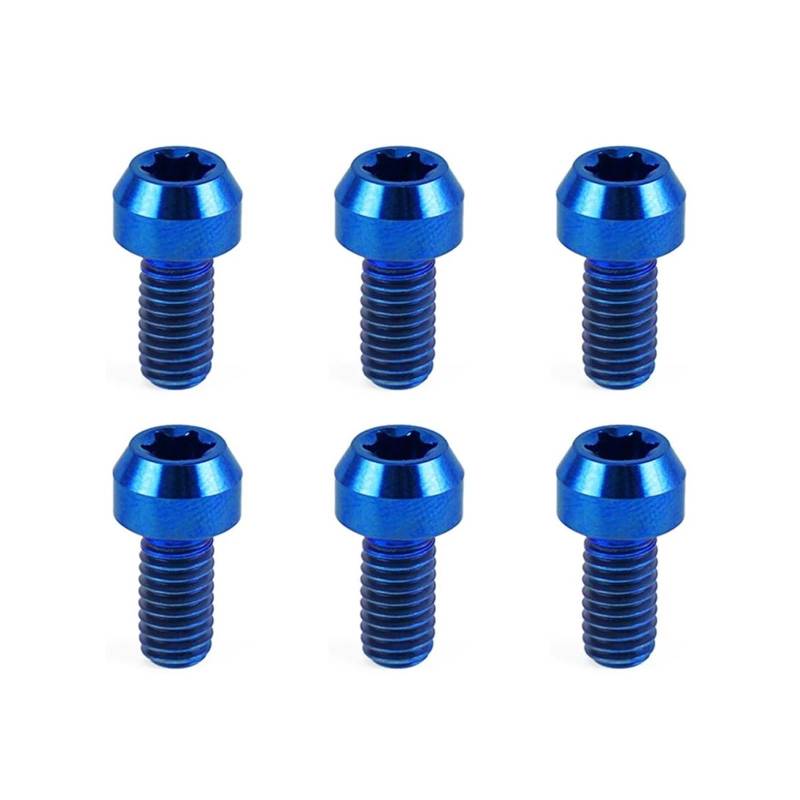 AMYALIN Für 125-530 SX SXF XC XC-F EXC EXC-F XCW XCF-W 6 Tage TPI 2001-2020 Mototcycle Hinten Vorne Bremsscheibe Rotor Bolzen Schraube Befestigungsschrauben(Blau) von AMYALIN