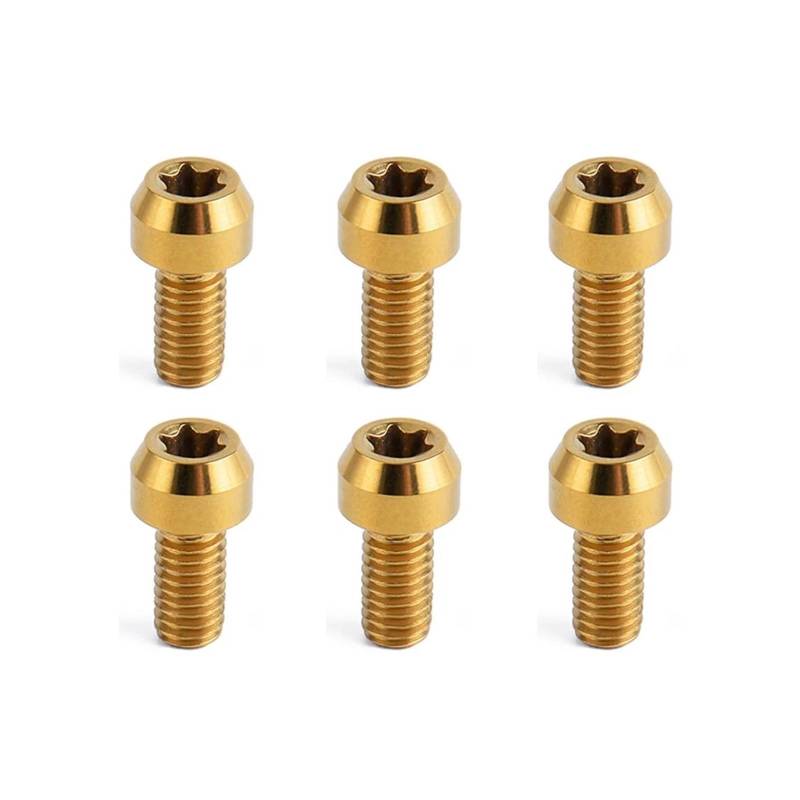 AMYALIN Für 125-530 SX SXF XC XC-F EXC EXC-F XCW XCF-W 6 Tage TPI 2001-2020 Mototcycle Hinten Vorne Bremsscheibe Rotor Bolzen Schraube Befestigungsschrauben(Gold) von AMYALIN