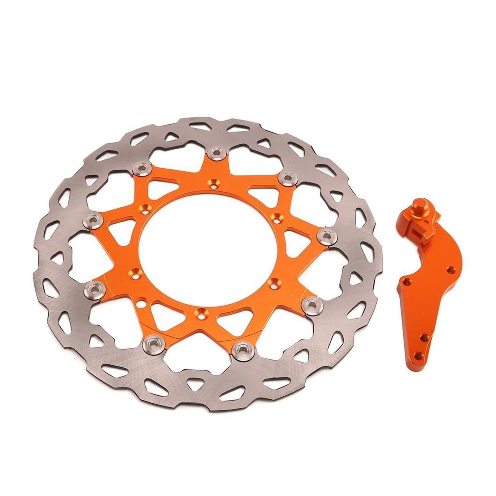 AMYALIN Motorrad Bremse Rotor Bremsscheibe Für 450SXF 450EXC 450XCF 450XCW Motorrad Vordere Bremsscheibe Rotor Halterung(Disc and Bracket) von AMYALIN