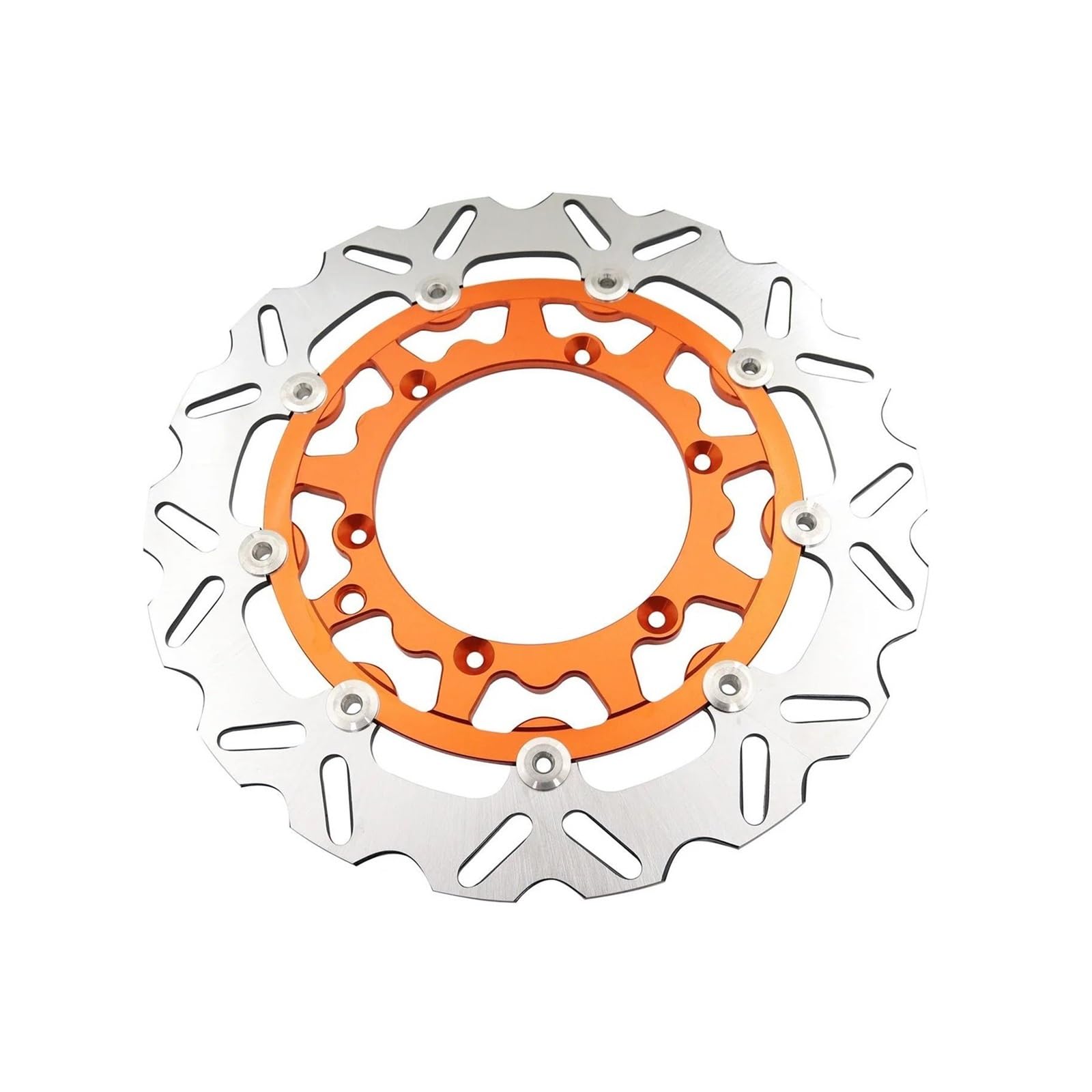 AMYALIN Motorrad Bremse Rotor Bremsscheibe Für Hus&qvarna 125-501 FE TE FC TC TX FX 2014-2023 Motorrad Vorne Schwimmende Scheibenbremsscheibe(Orange) von AMYALIN