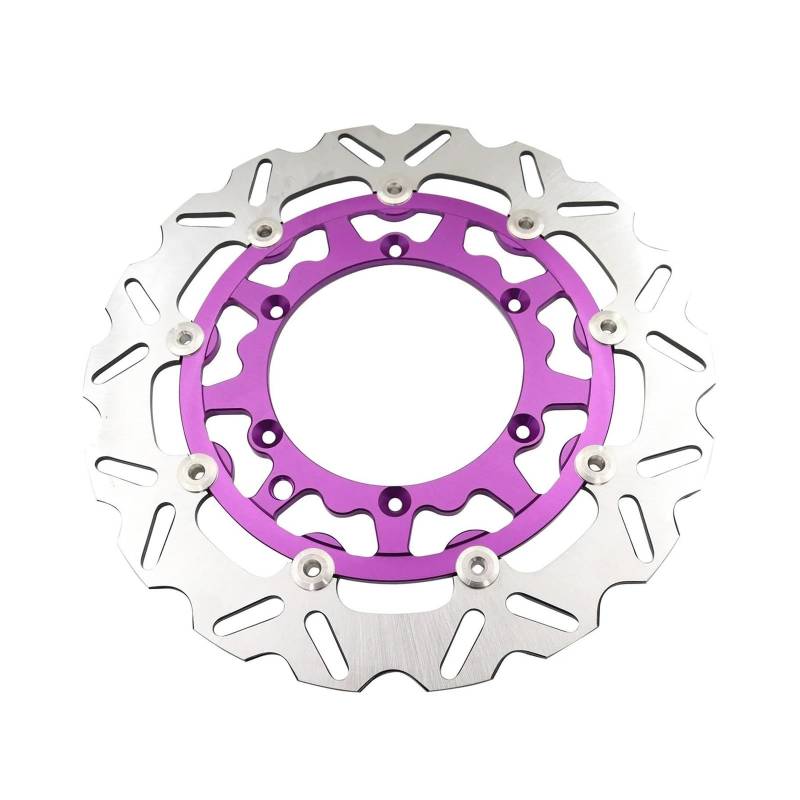 AMYALIN Motorrad Bremse Rotor Bremsscheibe Für Hus&qvarna 125-501 FE TE FC TC TX FX 2014-2023 Motorrad Vorne Schwimmende Scheibenbremsscheibe(VIOLETT) von AMYALIN