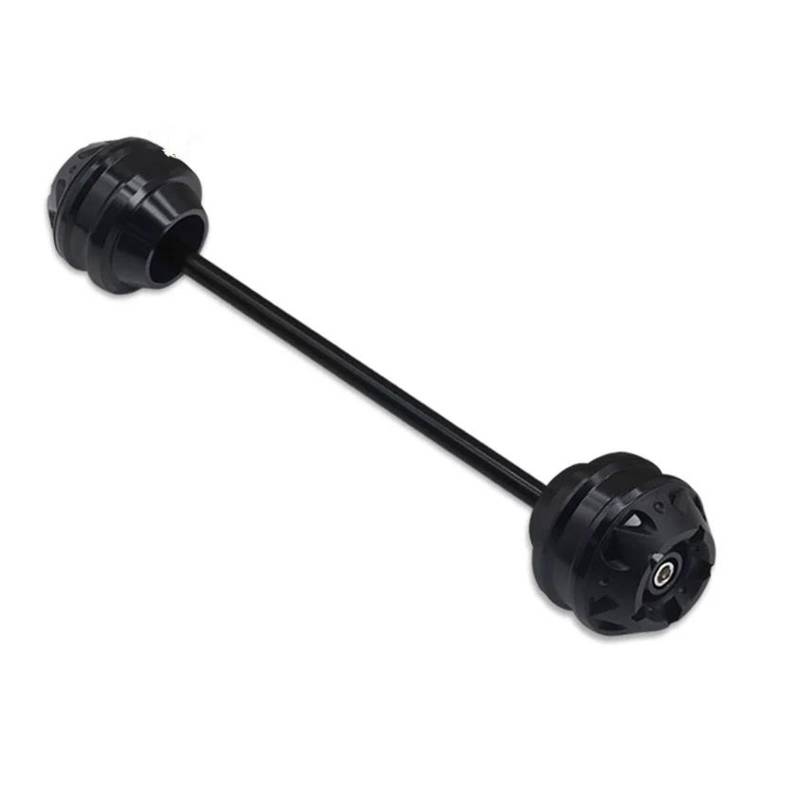 AMYALIN Motorrad Sturzschutz Sturzpads Für YA&MAHA MT-07 MT-09 FZ-09 FJ-09 XSR700 XSR900 Motorrad Rad Schutz Vorne Hinterachse Gabel Crash Slider(Schwarz,Hinten) von AMYALIN
