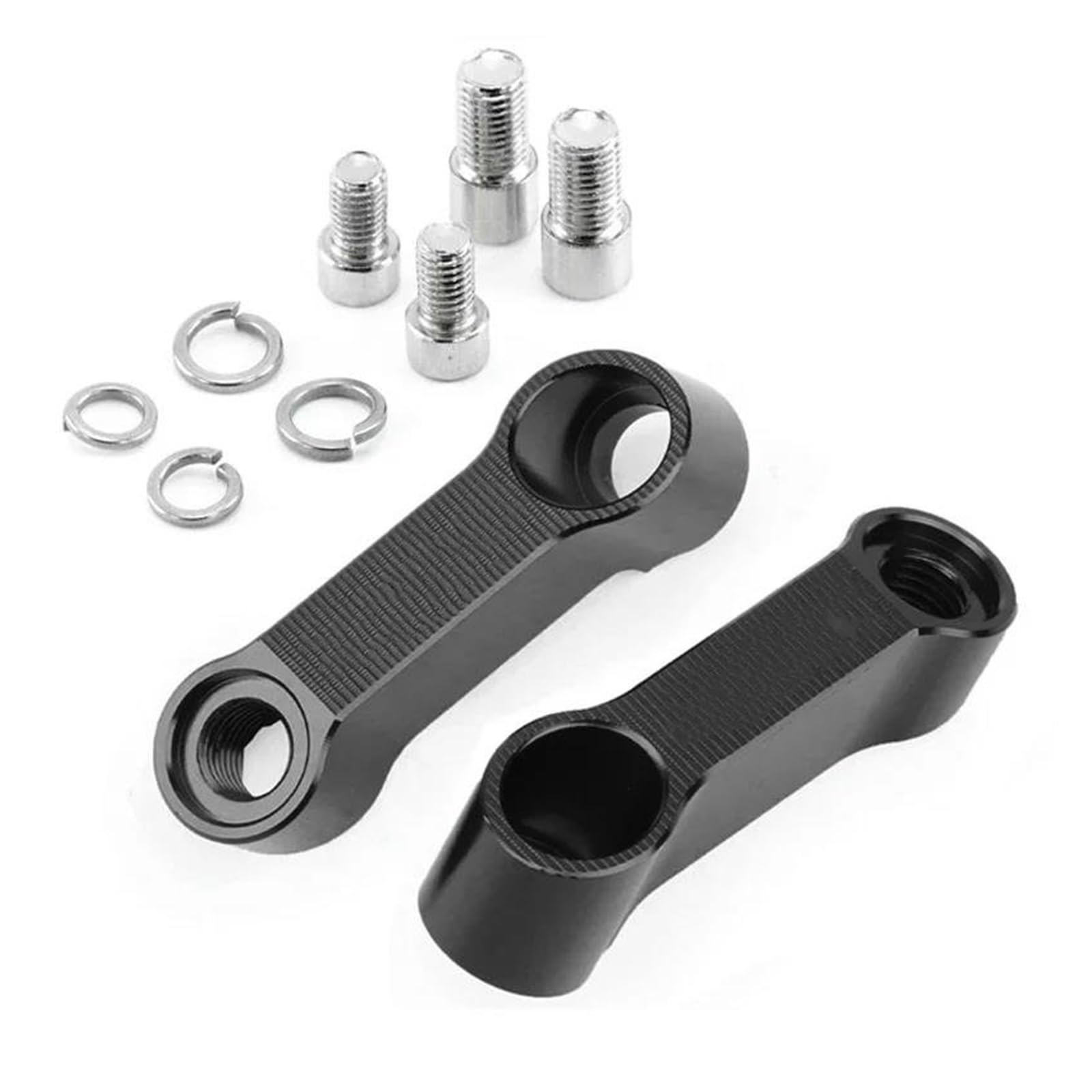 Motorrad Spiegelverlängerungen Für HON&DA Für GROM 125 MSX 125 MSX125 2014-2022 Motorrad-Rückspiegel-Verlängerungssitz(Schwarz) von AMYALIN