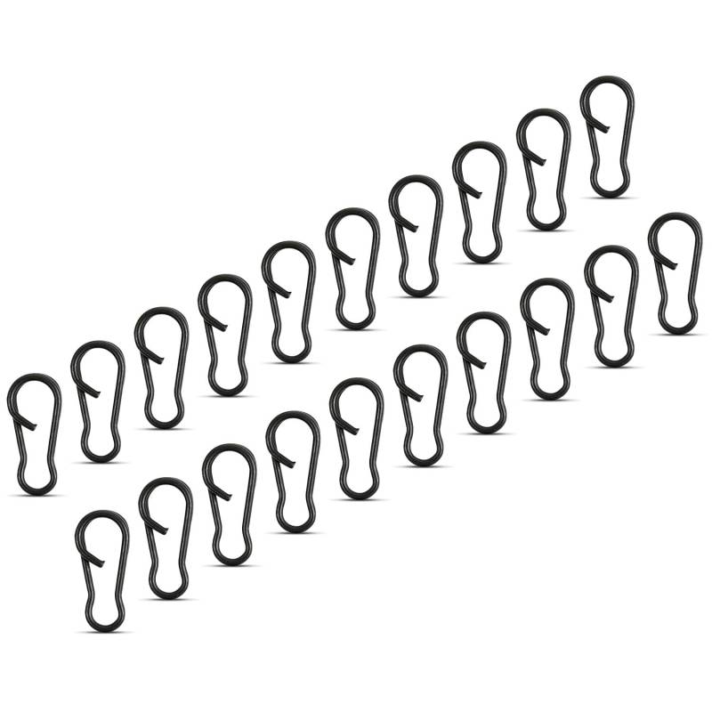 NEU AMZfishing® 20x Quick Change Connector | Schnellwechselverbinder | Karpfenzubehör | Karpfenangeln Zubehör | Quick Change | Karpfenmontage | Ronnie Rig (20 Stück, b: #M (34kg)) von AMZfishing