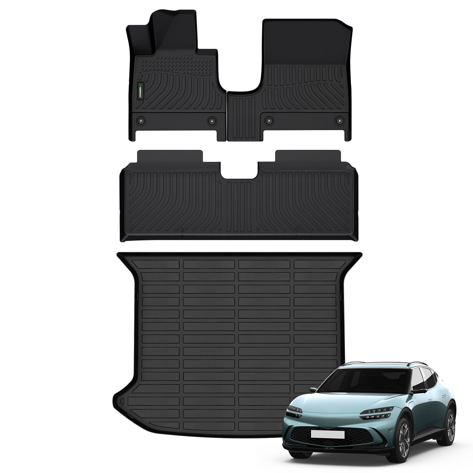 ANBINGO - Allwetter Fußmatten & Cargo Liner für Genesis Gv60 2023 2024 Wasserdicht und rutschfest Automatten Set Zubehör - Schwarz ANBINGO - Allwetter Fußmatten & Cargo Liner für Genesis Gv60 2023 2024 Wasserdicht und rutschfest Automatten Set Zubehör - Schwarz von ANBINGO